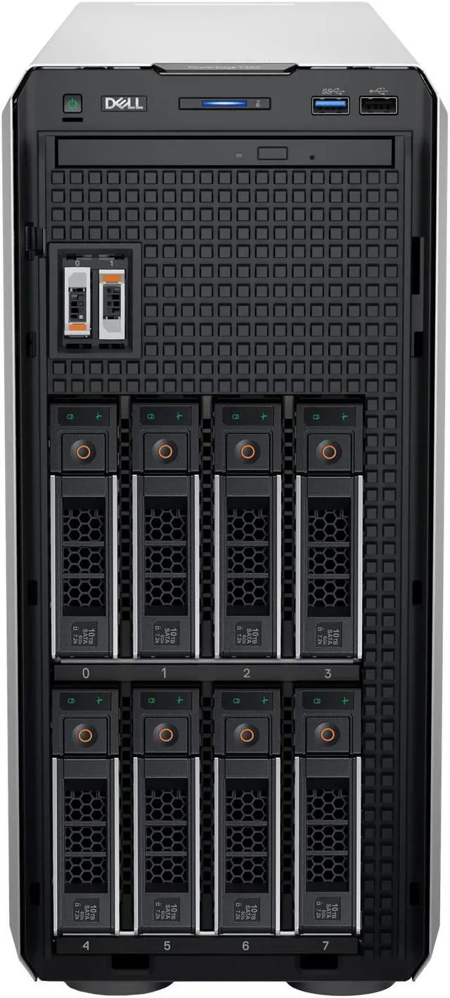 Dell EMC PowerEdge T350 4.5U Tower Server - 1 x Intel Xeon E