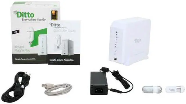 Alt view image 7 of 7 - Dane-Elec myDitto Home Network Server System 1TB MD-H101T1E23S