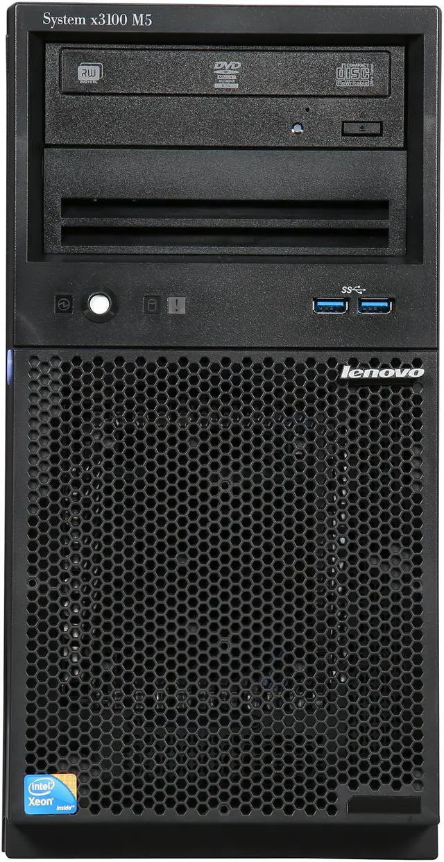 Alt view image 2 of 9 - Lenovo System x3100 M5 5457ECU 4U Intel Xeon E3-1220 v3 3.10 GHz 8GB RAM 1TB HDD Mini-tower Server