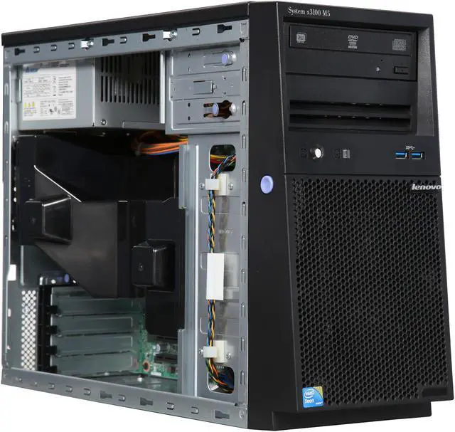 Alt view image 7 of 9 - Lenovo System x3100 M5 5457ECU 4U Intel Xeon E3-1220 v3 3.10 GHz 8GB RAM 1TB HDD Mini-tower Server