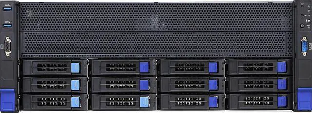 Alt view image 2 of 5 - Tyan 4U H100 GPU Server System, Dual Intel Xeon Platinum 8380 Processor, 40-Core/ 80 Threads, 256GB DDR4 Memory, 8 x NVIDIA H100 80GB Deep Learning PCie GPU.