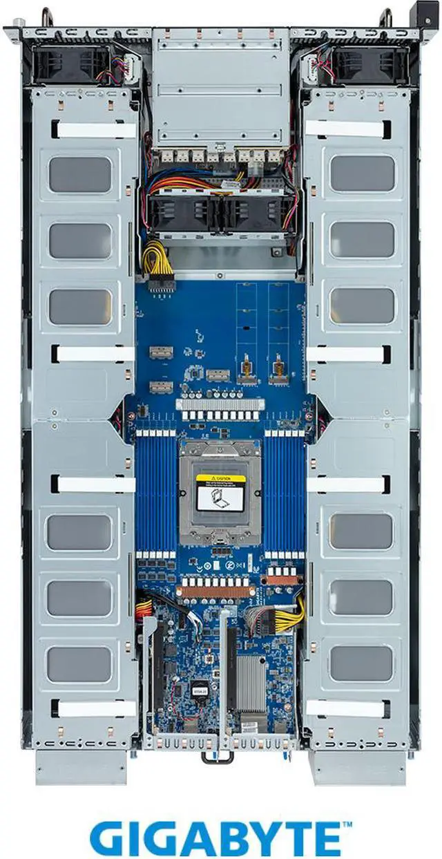 Alt view image 4 of 7 - GIGABYTE G293-Z22 HPC/AI Server Barebone - AMD EPYC™ 9004 - 2U UP 8 x PCIe Gen5 GPUs | Application: AI , AI Training , AI Inference & HPC