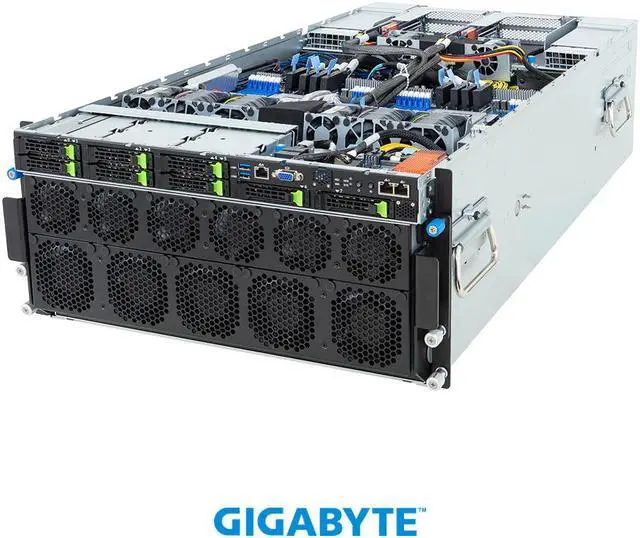 Main image of GIGABYTE G593-ZD2-H200 HPC/AI Server - AMD EPYC™ 9004 - 5U DP NVIDIA HGX™ H200 8-GPU