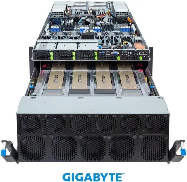 Alt view image 4 of 7 - GIGABYTE G593-ZD2-H200 HPC/AI Server - AMD EPYC™ 9004 - 5U DP NVIDIA HGX™ H200 8-GPU