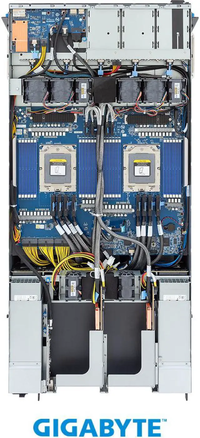 Alt view image 6 of 7 - GIGABYTE G593-ZD2-H200 HPC/AI Server - AMD EPYC™ 9004 - 5U DP NVIDIA HGX™ H200 8-GPU