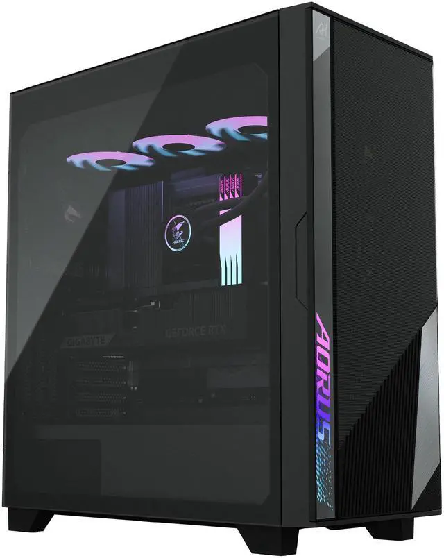 Main image of GIGABYTE AI TOP 100 Z890 Desktop PC, Intel Core Ultra 9 285K, GIGABYTE RTX 5090, 128GB DDR5, 2TB + 320GB SSD, Windows 11 Pro, Black