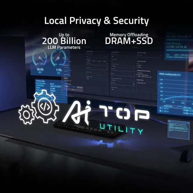 Alt view image 6 of 8 - GIGABYTE AI TOP 100 Z890 Desktop PC, Intel Core Ultra 9 285K, GIGABYTE RTX 5090, 128GB DDR5, 2TB + 320GB SSD, Windows 11 Pro, Black