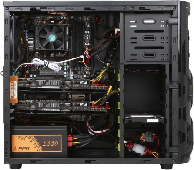 Alt view image 6 of 9 - Avatar GPU Tower System AMD FX-6300 3.5 GHz 8GB DDR3 1600 1TB 7200RPM Windows 8.1 64-bit