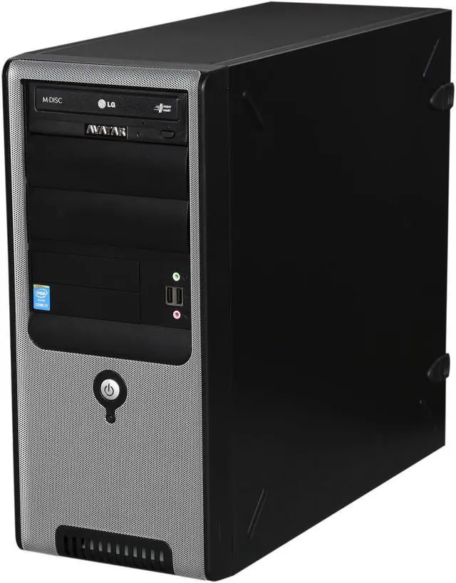 Alt view image 3 of 9 - Avatar A-Workstation Mid-Tower ATX Server System Intel Core i7-4770 3.4GHz 4C/8T 16GB DDR3 1600 120G SDD (boot-up drive) 2TB SATAIII 7200RPM HDD Windows 7 professional (Media DVD included) WS I7-58K2200-SSD