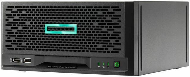 HPE E ProLiant MicroServer Gen10 Plus v2 Ultra Micro Tower Server - 1 x  Intel Xeon E-2314 2.80 GHz - 16 GB RAM - 1 TB HDD - Serial ATA/600  Controller