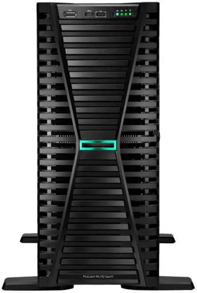 Main image of HPE ProLiant ML110 Gen11 server with one Intel® Xeon® Bronze 3508U Processor, 32 GB (1x32 GB) Dual Rank Memory, one HPE MR408i-o Gen11 x8 Lanes 4GB Cache OCP SPDM Storage Controller - P71683-005