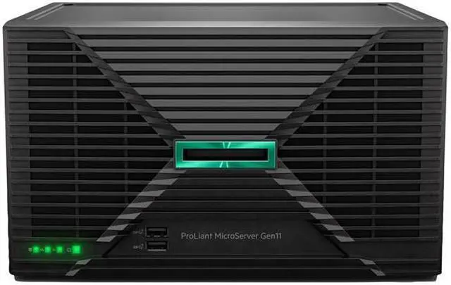 Main image of HPE ProLiant MicroServer Gen11 Ultra Micro Tower Server Intel Xeon E 16 GB (1x 16 GB, 4400 MT/s) HPE DDR5 Standard Memory P68820-001