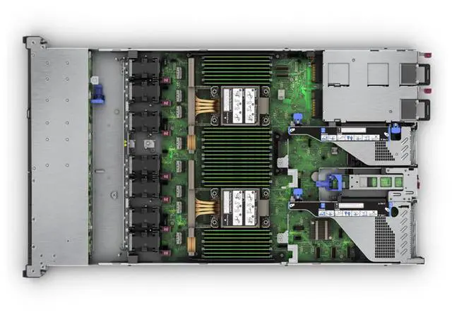 Alt view image 3 of 4 - HPE ProLiant DL360 Gen11 5515+ 3.2GHz 8-Core / 2x32GB / BCM57416 10GbE / 8SFF / 2x480GB SATA SSD / MR408i-o / 2x1000W PS Rack Server