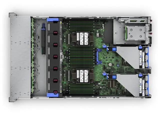 Alt view image 3 of 6 - HPE ProLiant DL380 Gen11 5515+ 3.2GHz 8-Core / 2x32GB / BCM57416 10GbE / 8SFF / 2x960GB SATA SSD / MR408i-o / 2x1000W PS Rack Server