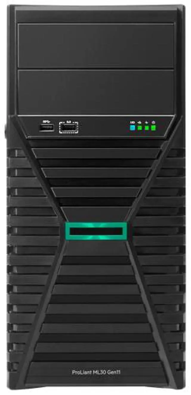 Main image of HPE ProLiant ML30 Gen11 6315P 2.8GHz 4-Core / 1x16G / 4LFF NHP / 2x1TB SATA HDD / 1GbE / 1x350W PS Tower Server