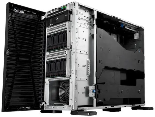 Alt view image 7 of 8 - HPE ProLiant ML110 Gen11 5416S 2.0GHz 16-Core / 2x32G / 8SFF / 2x960GB SATA SSD / 1GbE / MR408i-o / 2x800W PS Tower Server