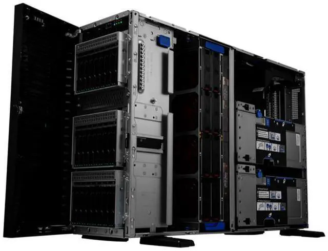 Alt view image 3 of 5 - HPE ProLiant ML350 Gen11 4510 2.4GHz 12-Core / 1x32G / 4LFF / 2x4TB SATA HDD / 1GbE / 2x800W PS Tower Server
