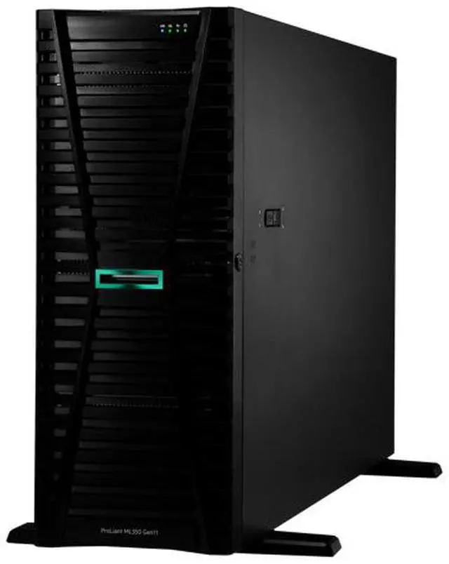 Alt view image 2 of 5 - HPE ProLiant ML350 Gen11 4510 2.4GHz 12-Core / 1x32G / 4LFF / 2x4TB SATA HDD / 1GbE / 2x800W PS Tower Server