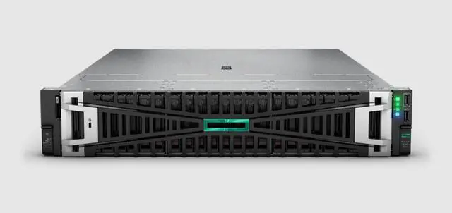 Main image of HPE ProLiant DL345 G11 Rack Server AMD EPYC 9005 Series 64 GB (2x32 GB, 6400 MT/s) HPE DDR5 Smart Memory No Hard Drive Hard Drive (Installed) P93186-005