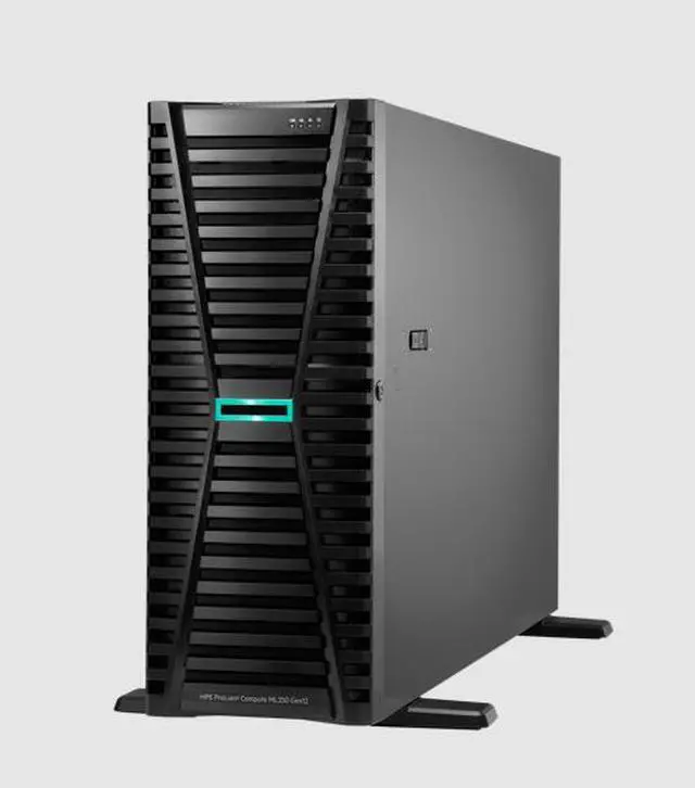 Main image of HPE ProLiant ML350 G12 Tower Server Intel Xeon 6 64 GB (2x32 GB, 6400 MT/s) HPE DDR5 Smart Memory No Hard Drive Hard Drive (Installed) P94890-005