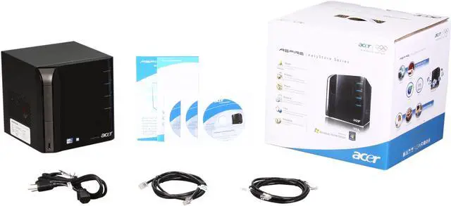 Alt view image 6 of 6 - acer Aspire Easystore Tower Server System Intel Atom D510 1.66GHz 2C/4T 2GB DDR2 2TB Windows Home Server AH342-U2T2H