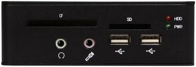 Alt view image 2 of 5 - Habey BIS-6620-I Ultra-compact Intel Atom Z510 Based ultra-low power fanless PC 1080p Media Player w/VESA Mount Kit