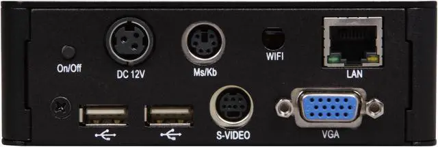 Alt view image 4 of 5 - Habey BIS-6620-I Ultra-compact Intel Atom Z510 Based ultra-low power fanless PC 1080p Media Player w/VESA Mount Kit