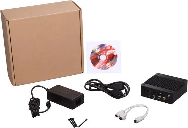 Alt view image 5 of 5 - Habey BIS-6620-I Ultra-compact Intel Atom Z510 Based ultra-low power fanless PC 1080p Media Player w/VESA Mount Kit