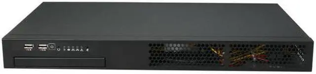 Alt view image 2 of 5 - Habey EPC-6566 1U Dual GbE Mini ITX Network Appliance/NVR/Server Barebone with Intel Atom D525 processor - OEM