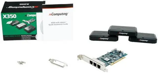 Alt view image 10 of 10 - NComputing X-Series Thin Client Windows and Linux (refer to the support section of the NComputing website for the latest supported versions) X350