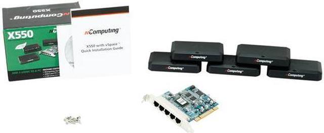 Alt view image 9 of 9 - NComputing X-Series Thin Client desktop virtualization kits Server System Windows and Linux
(refer to the support section of the NComputing website for the latest supported versions) X550