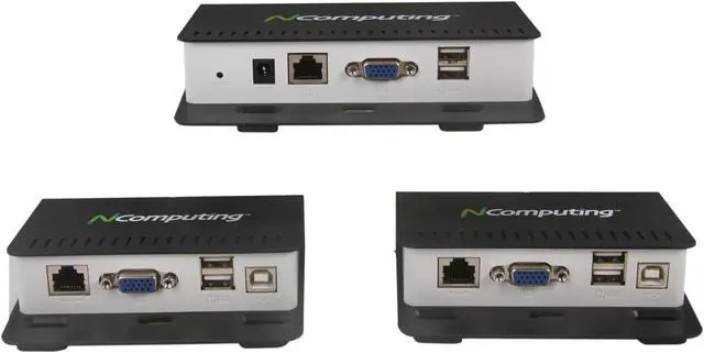 Alt view image 2 of 6 - NComputing M300 3-in-1 Thin Client Kit for Virtual Desktops (Includes 3 client devices)