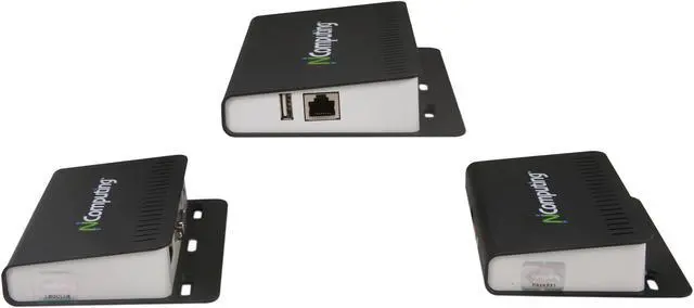 Alt view image 3 of 6 - NComputing M300 3-in-1 Thin Client Kit for Virtual Desktops (Includes 3 client devices)