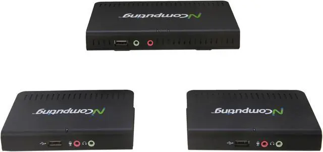 Alt view image 4 of 6 - NComputing M300 3-in-1 Thin Client Kit for Virtual Desktops (Includes 3 client devices)