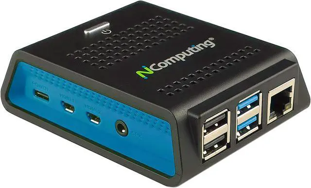 Main image of NComputing RX RX420 (RDP) Thin Client - Broadcom Cortex A72 BCM2711 Quad-core (4 Core) 1.50 GHz - 2 GB RAM - Gigabit Ethernet - IEEE 802.11b/g/n/ac - Network (RJ-45) - 4 Total USB Port(s) - 2 USB 2.0 Port(s) - 2 USB 3.0 Port(s)