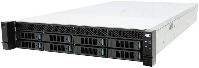 Alt view image 2 of 4 - Dual AMD EPYC 9354 64-Core 2U High-Performance Server with 256GB DDR5 ECC, 3.84TB SSD, 32TB HDD, RAID, and Redundant Titanium Power Supplies