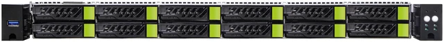 Alt view image 5 of 5 - Single AMD EPYC 9355 32-core server with 192GB DDR5-5600 ECC memory, dual 500GB NVMe M.2 SSDs, dual 1.92TB enterprise SATA SSDs, dual 10GbE, and redundant 1000W Platinum power.