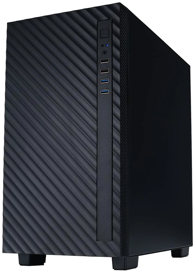Alt view image 2 of 7 - ABS Mini Tower Server, 1 x 3.5" + 2x 2.5" Bays, 400W Single PSU, Micro-ATX, 4 DIMM slots, 2 RJ45 1GbE, AMD EPYC 4545P, 2x 32GB DDR5, 2x 2TB M.2 NVMe SSD
