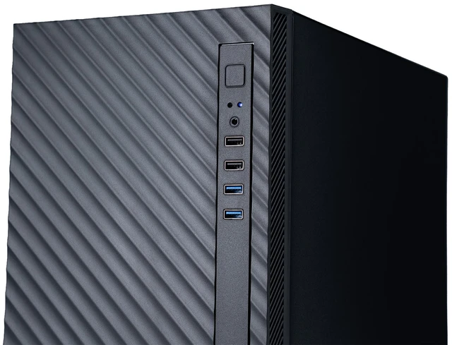 Alt view image 4 of 7 - ABS Mini Tower Server, 1 x 3.5" + 2x 2.5" Bays, 400W Single PSU, Micro-ATX, 4 DIMM slots, 2 RJ45 1GbE, AMD EPYC 4545P, 2x 32GB DDR5, 2x 2TB M.2 NVMe SSD