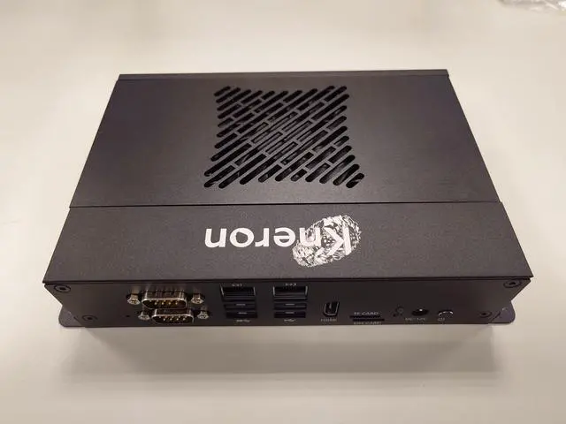 Alt view image 2 of 9 - Kneron KNEO 300 Edge AI Server Box, 8-core A53 2.0GHz CPU, 30 TOPS (INT8) NPU, 16GB LPDDR4, 64GB eMMC, Power DC12V AC100-240V 50-60Hz, Operating System Ubuntu, RS232, RS485, 2 x Ethernet (1000Mbps)