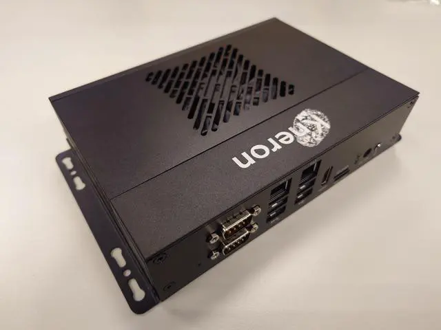 Alt view image 3 of 9 - Kneron KNEO 300 Edge AI Server Box, 8-core A53 2.0GHz CPU, 30 TOPS (INT8) NPU, 16GB LPDDR4, 64GB eMMC, Power DC12V AC100-240V 50-60Hz, Operating System Ubuntu, RS232, RS485, 2 x Ethernet (1000Mbps)