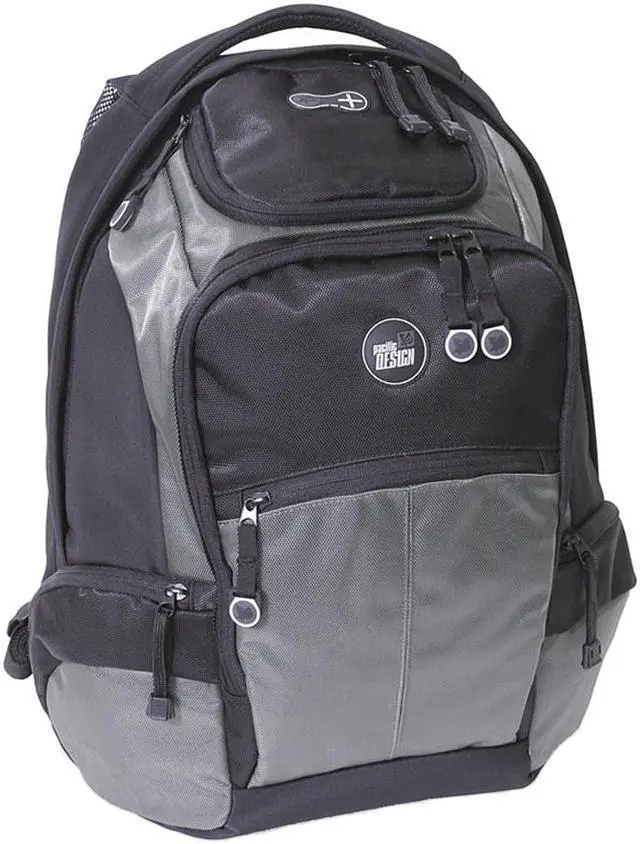Main image of pacific DESIGN Black/Gray 17" Action II Backpack XL Model PD0167