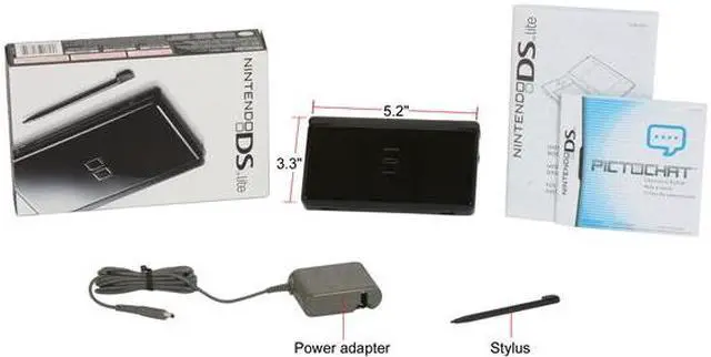 Alt view image 6 of 6 - Nintendo DS Lite Onyx Black