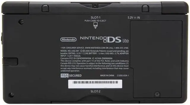 Alt view image 6 of 7 - Nintendo DS Lite Cobalt & Black