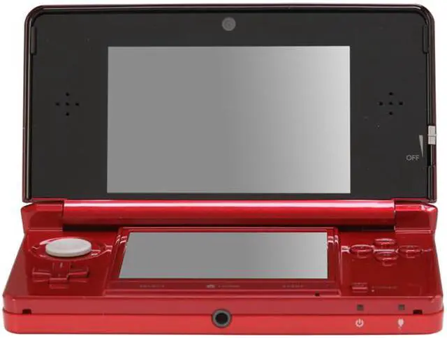 Alt view image 3 of 11 - Nintendo 3DS Flame Red with Super Mario 3D Land