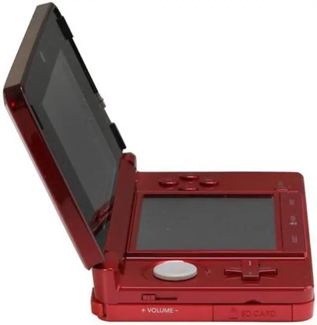 Alt view image 6 of 11 - Nintendo 3DS Flame Red with Super Mario 3D Land