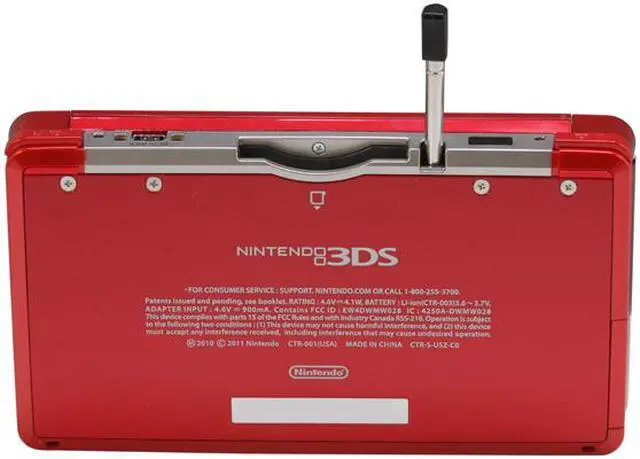 Alt view image 8 of 11 - Nintendo 3DS Flame Red with Super Mario 3D Land