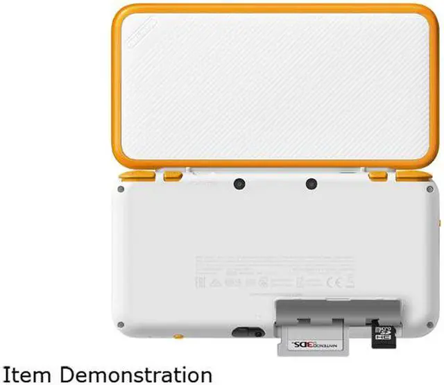 Alt view image 4 of 5 - Nintendo New 2DS XL Game Console - White + Orange