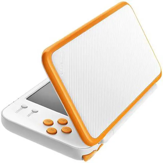 Alt view image 3 of 5 - Nintendo New 2DS XL Game Console - White + Orange