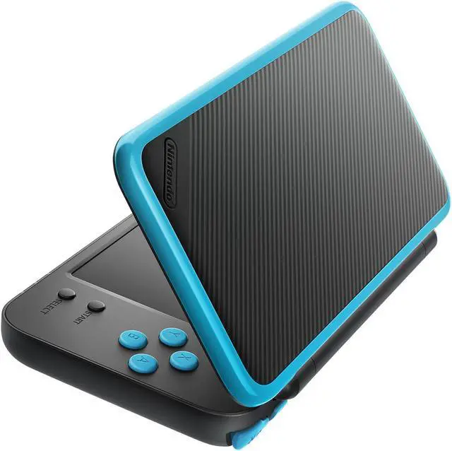 Alt view image 5 of 6 - New Nintendo 2DS XL - Black + Turquoise with Mario Kart 7 Pre-installed